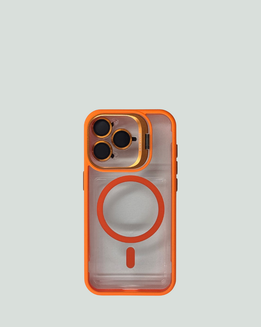 iPhone 15 Pro MagSafe Mobilskal med Kameraskydd & Ställ – Transparent Baksida